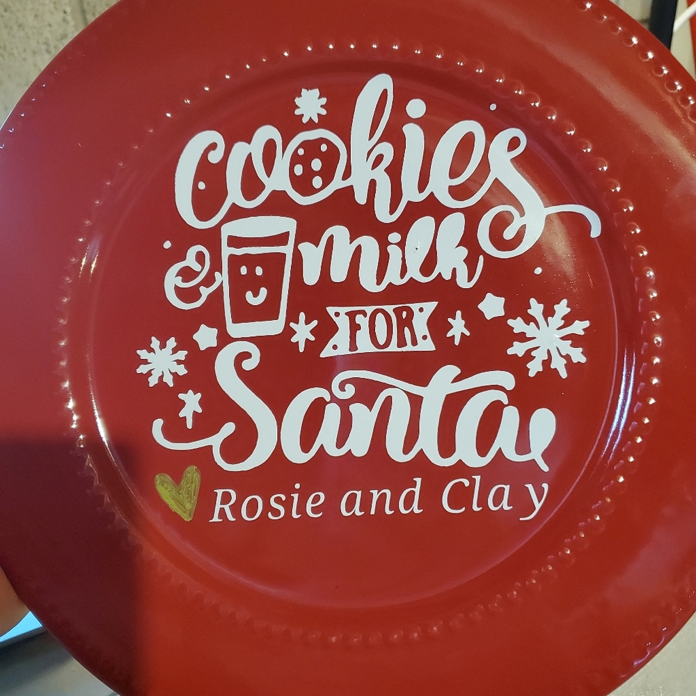 Custom cookie plate